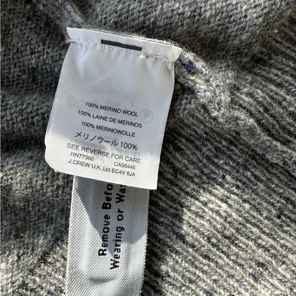 Jcrew 100% merino wool grey flecked button up cardigan - Picture 4 of 4